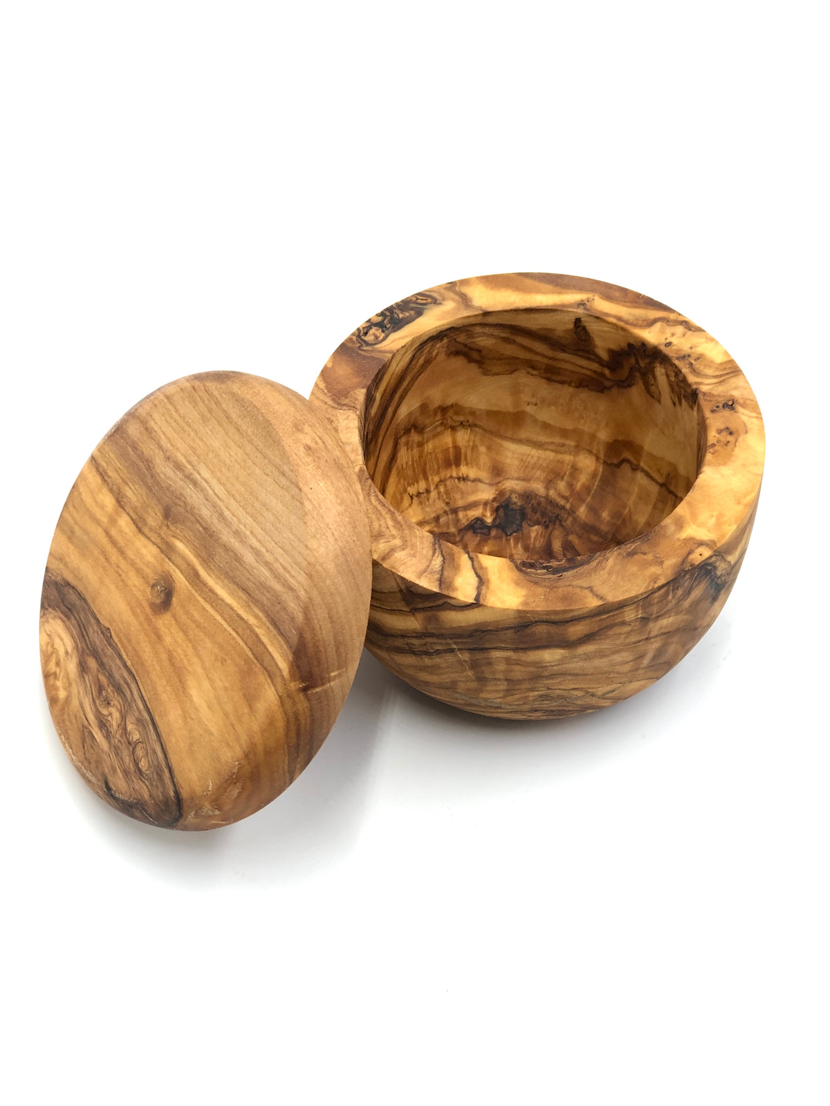 DUFTDOSE aus OLIVENHOLZ mit DECKEL