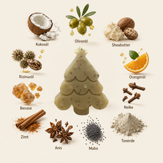 WEIHNACHTSSEIFE ZIMT | NATURSEIFE IN TANNENFORM